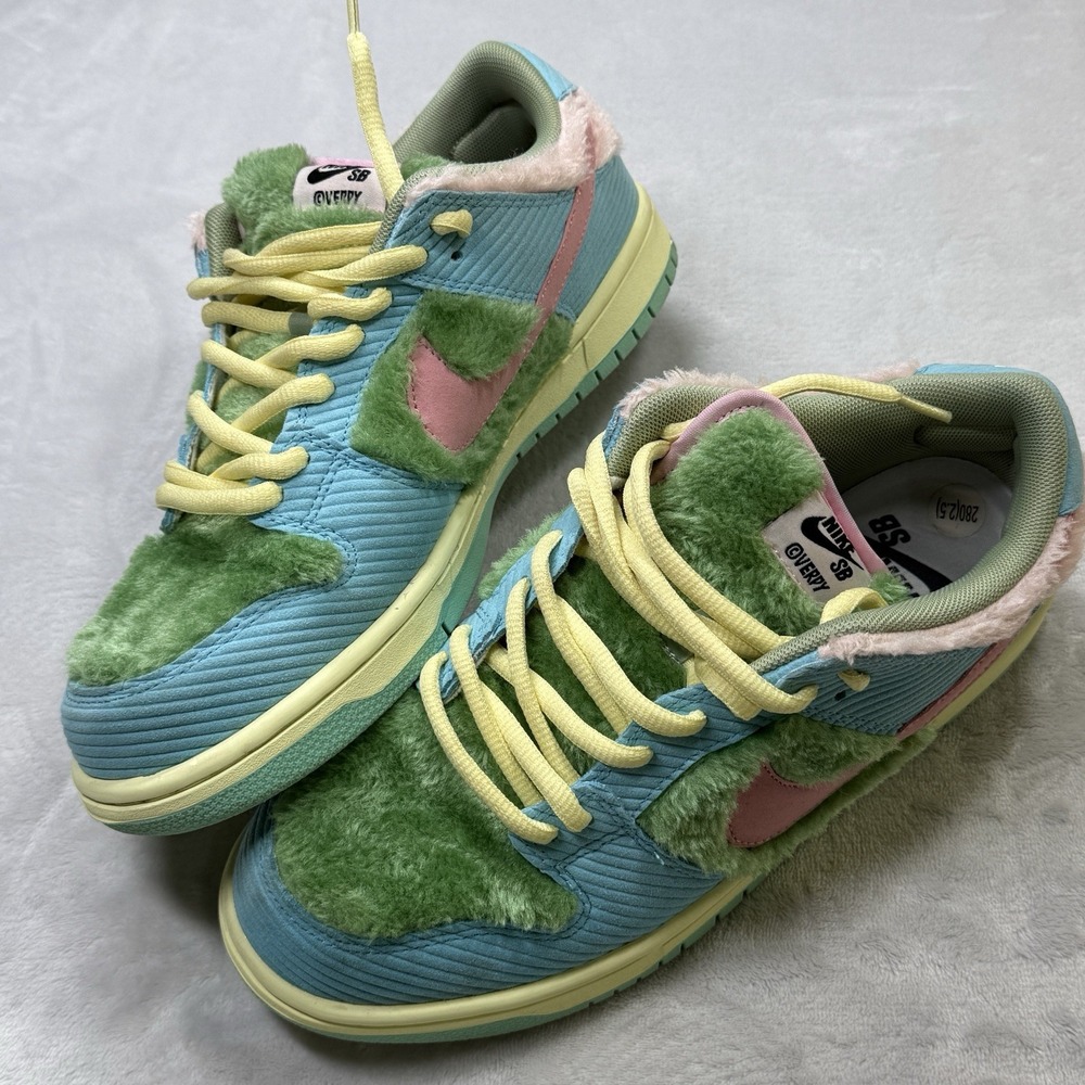 Nike Dunk SB Low Men's Verdy Visty Sneakers FN6040-400 Size 10